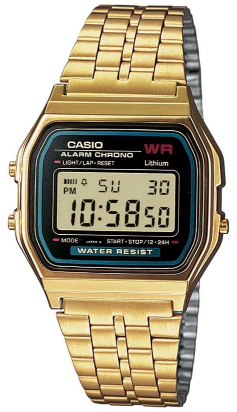 fake casio gold digital watch
